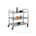 Square Tube Room Service Food Transport Cart Trolley